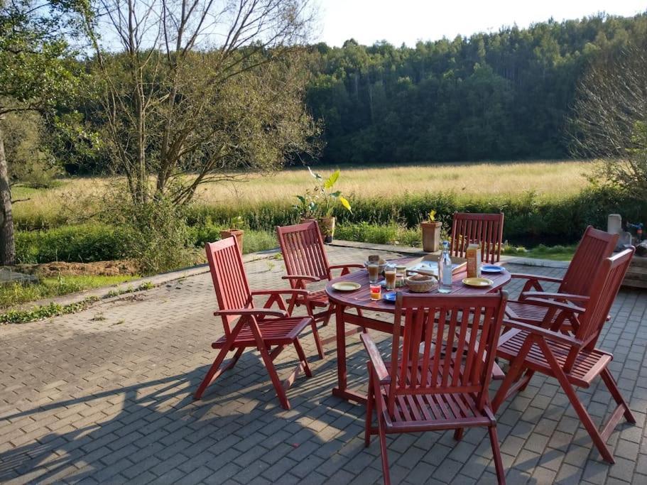 Wald-Apartment Limabach - Oberfrohna Extérieur photo